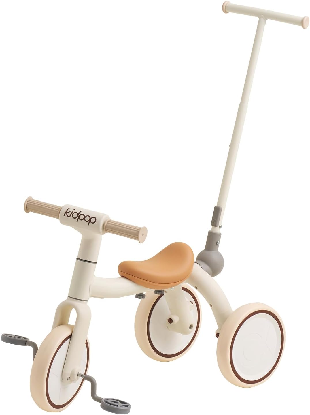 White 4-in-1 Toddler Tricycle
