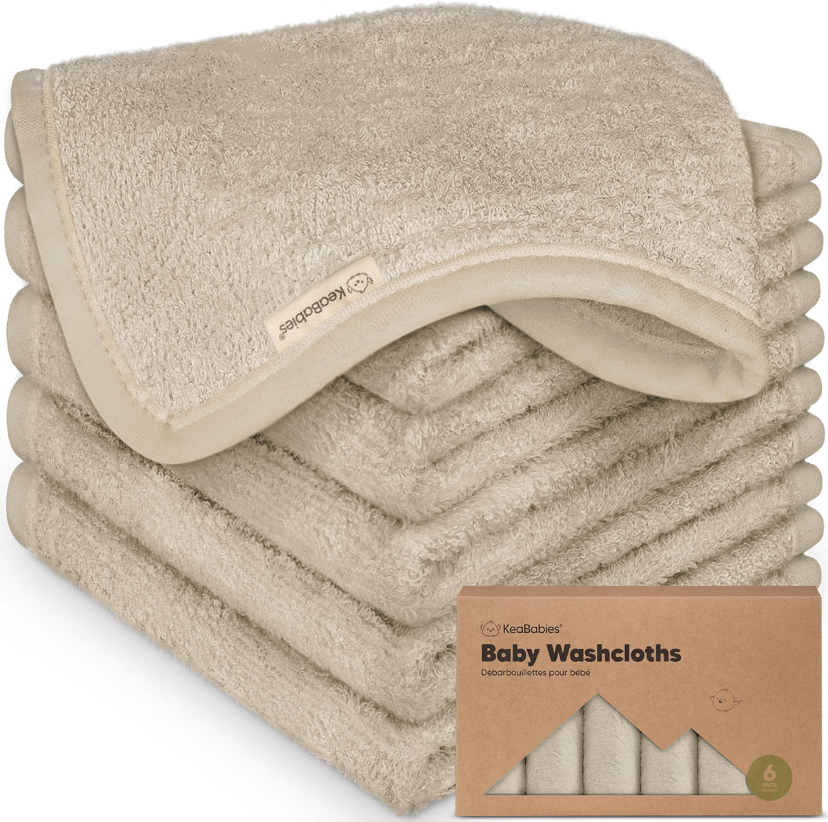aby Washcloths Soft Absorbent Washcloths for Face Body(Earth Brown)