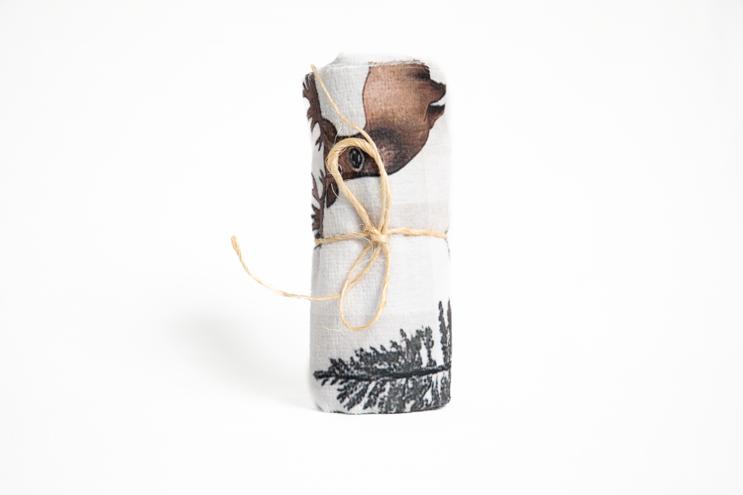Dish Towel Log Cabin & Elk