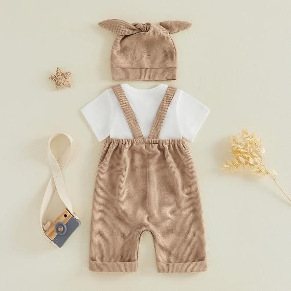 DNOMAID YZARC Newborn Baby Boy 3-Piece Summer Outfit