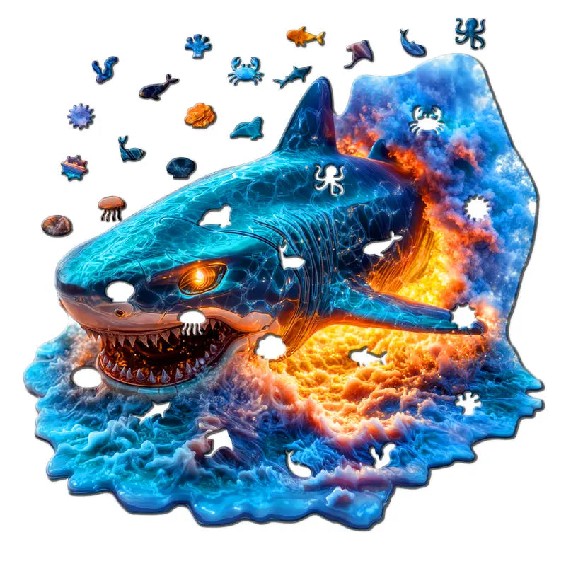 Deep Sea Shark Wooden Puzzle