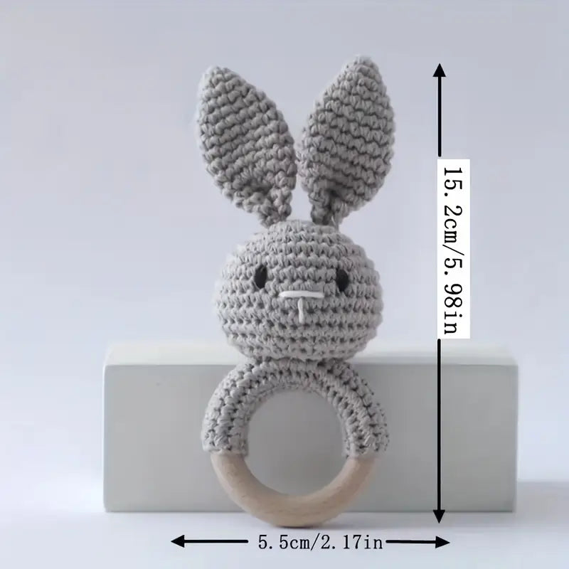 Gray Rabbit Crochet Toy