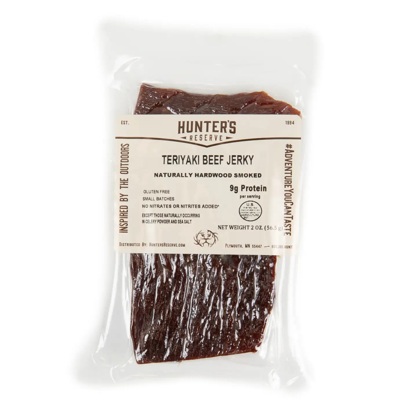 Hunter's Reserve All Natural Teriyaki Beef Jerky - 2 oz
