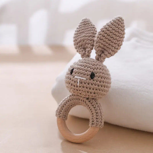 Khaki Rabbit Crochet Toy