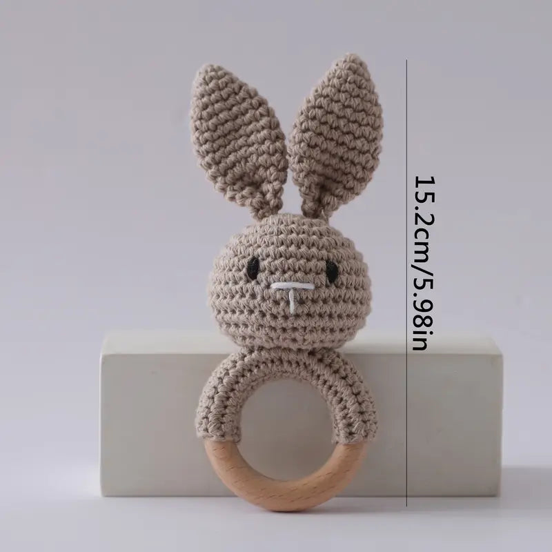 Khaki Rabbit Crochet Toy