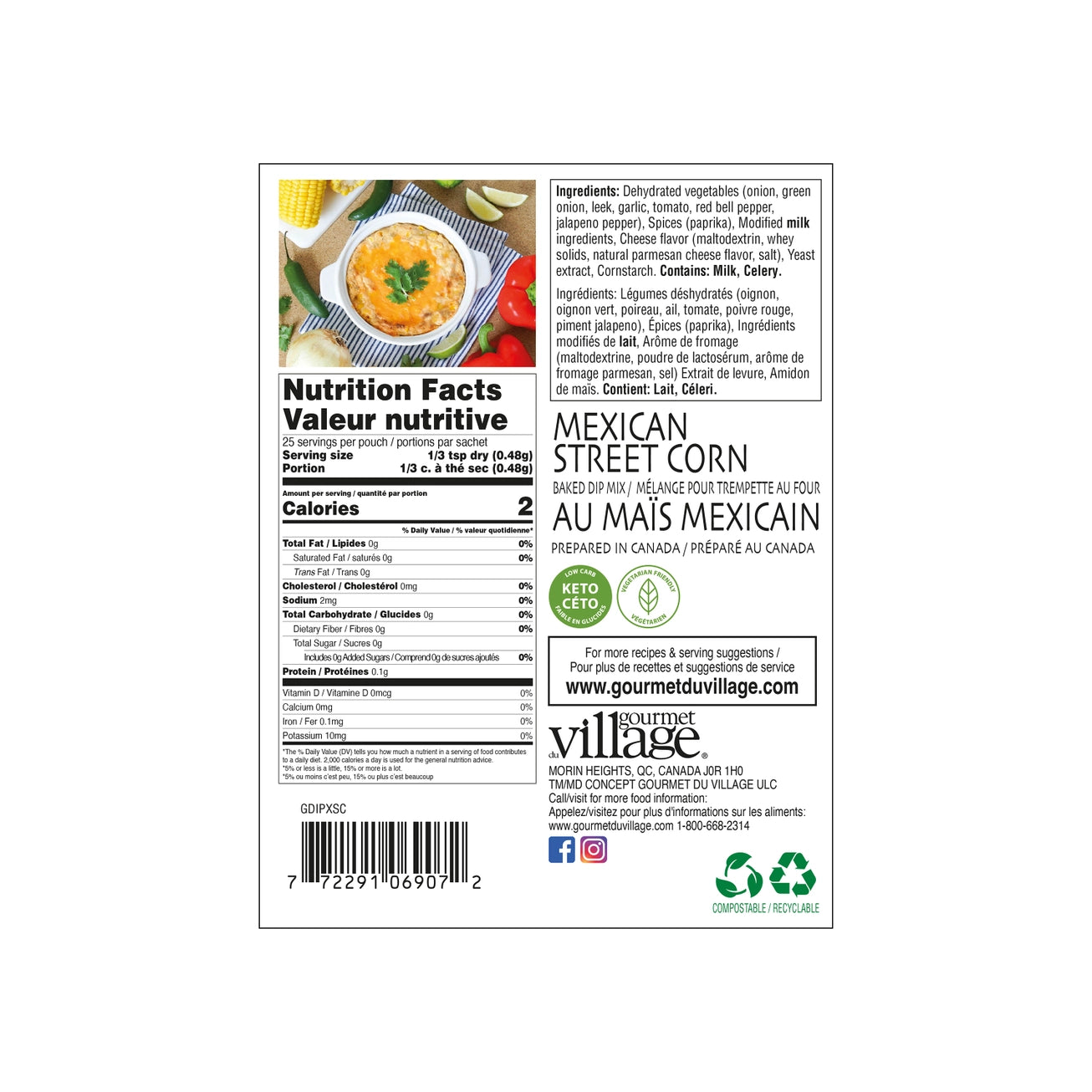 Mexican Street Corn Recipe Box