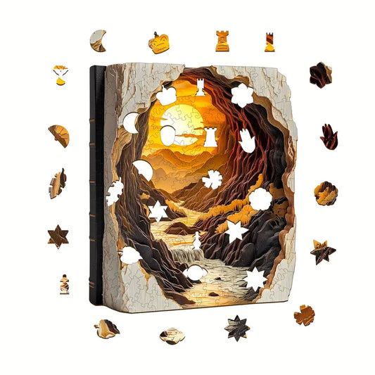Sun Set Wooden Jigsaw Puzzle