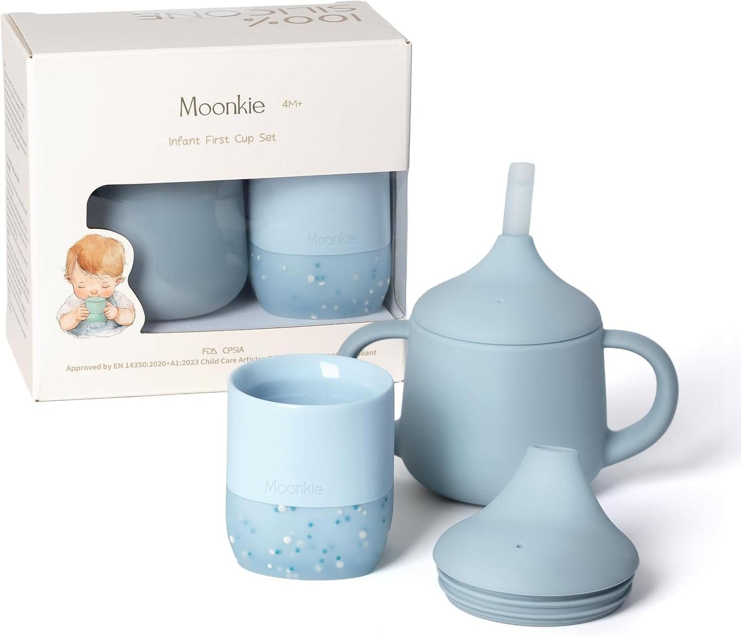 Moonkie Baby Training & Sippy Cup Set