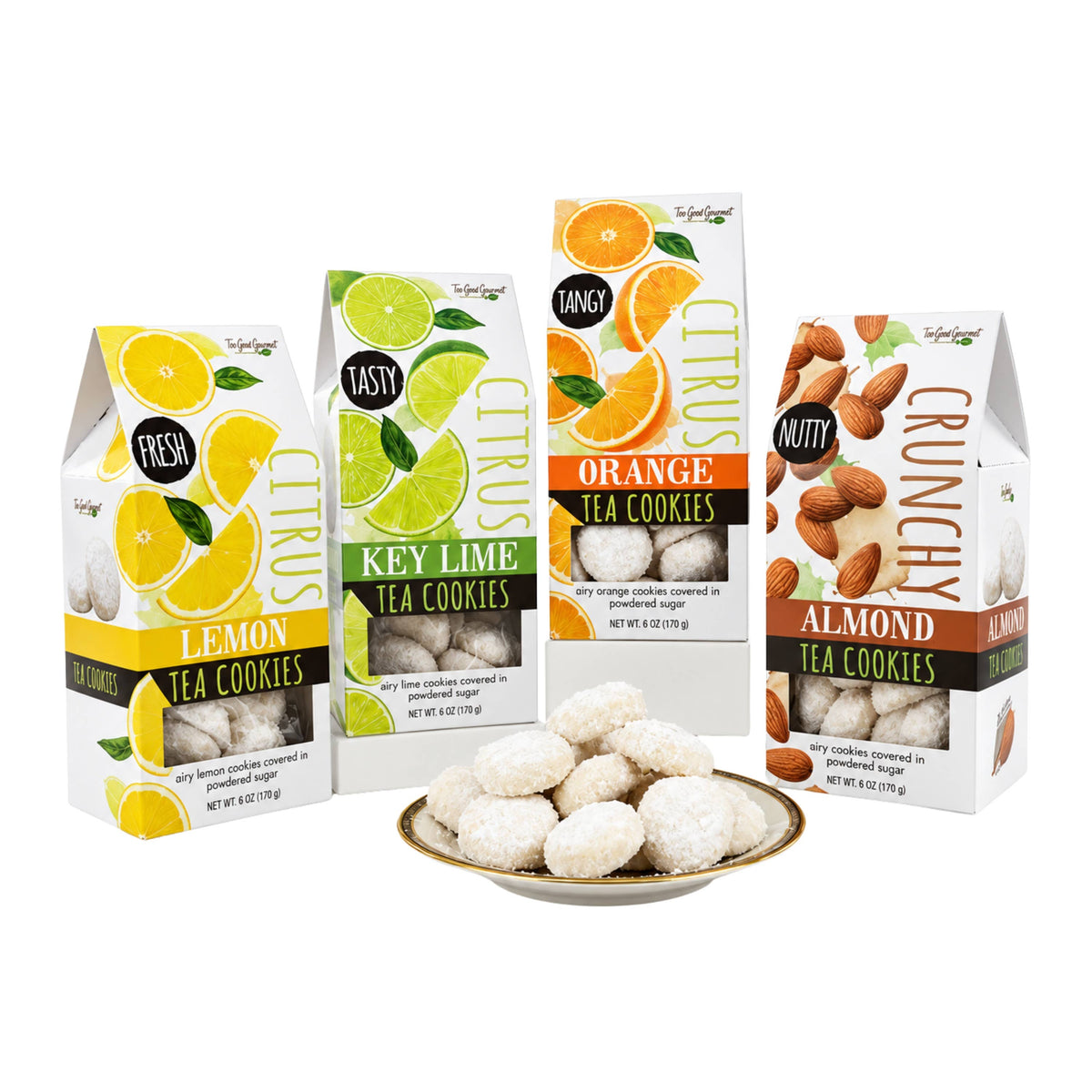 Tea Cookies (Lemon, Orange, Key Lime, Almond)
