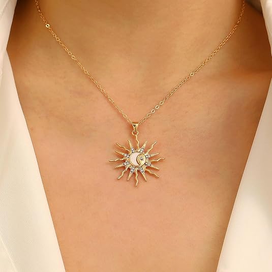 14K Gold Pendant Necklace for Women