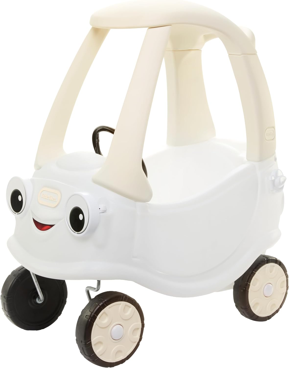 White Ride-On Car for Toddlers