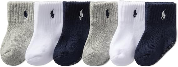 Polo Ralph Lauren Classic Baby Ankle Socks – 6-Pair Set