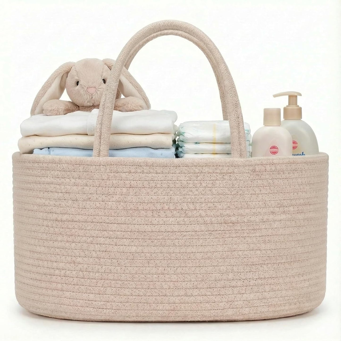 Large Cotton Rope Baby Diaper Caddy