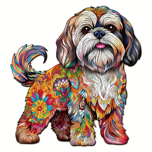Beautiful Dog Wooden Jigsaw Puzzle