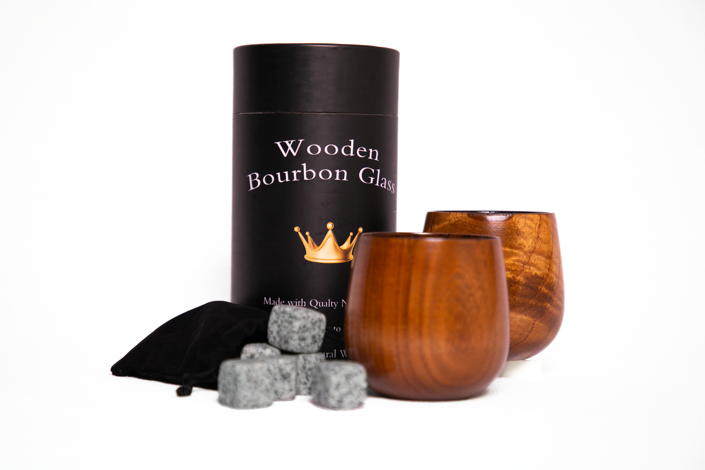 Handmade Burnt Wood Bourbon Whiskey Glass