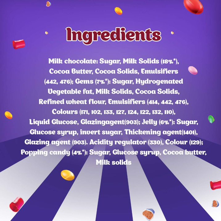 Cadbury Dairy Milk Marvellous Creations Jelly Popping Candy Bar 47g