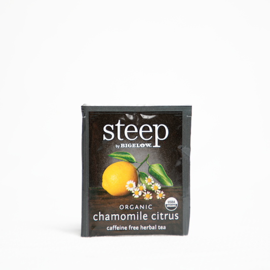 Bigelow Tea steep Organic Chamomile Citrus Caffeine Free Herbal Tea Bag