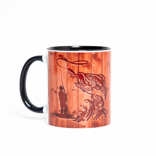 Bass Fishing Ceramic Mug
