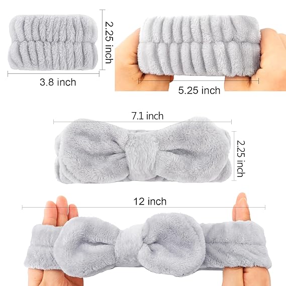 Spa Headband with Wrist Washbands