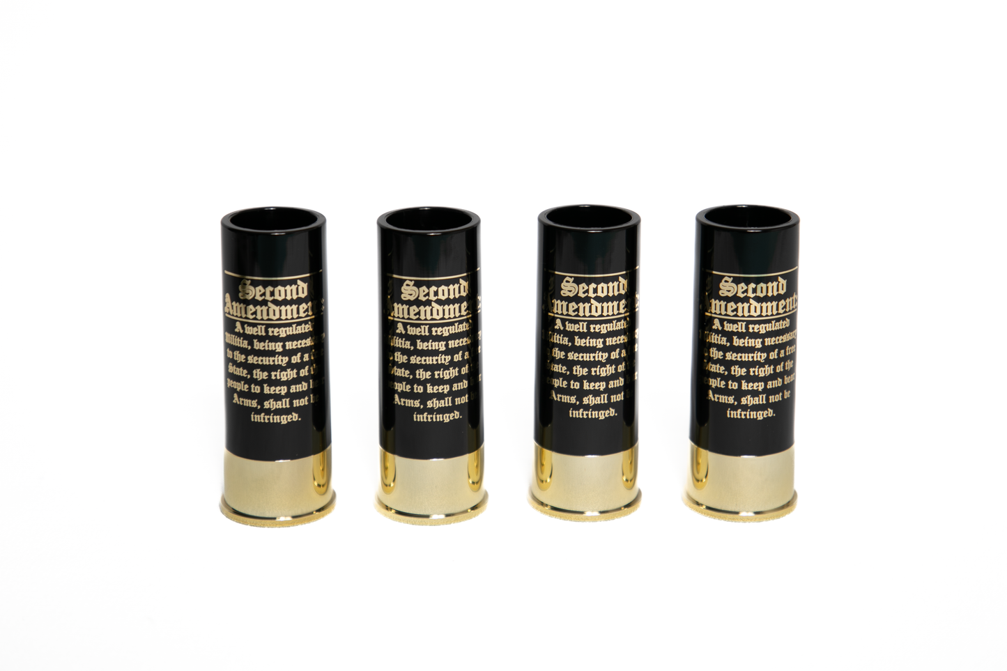 4pcs 12 Gauge Bullet Shot Glasses Second Amendment