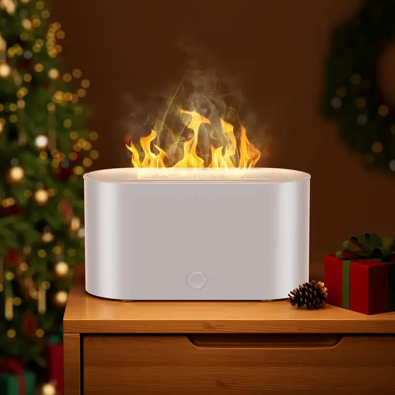 7-Color Simulated Flame Humidifier Aromatherapy Machine