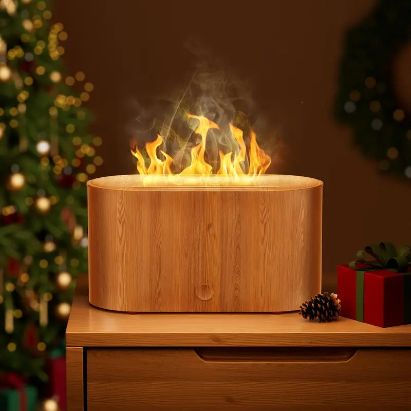 7-Color Simulated Flame Humidifier Aromatherapy Machine