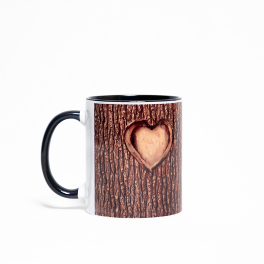 Ceramic Mug with a Heart Design