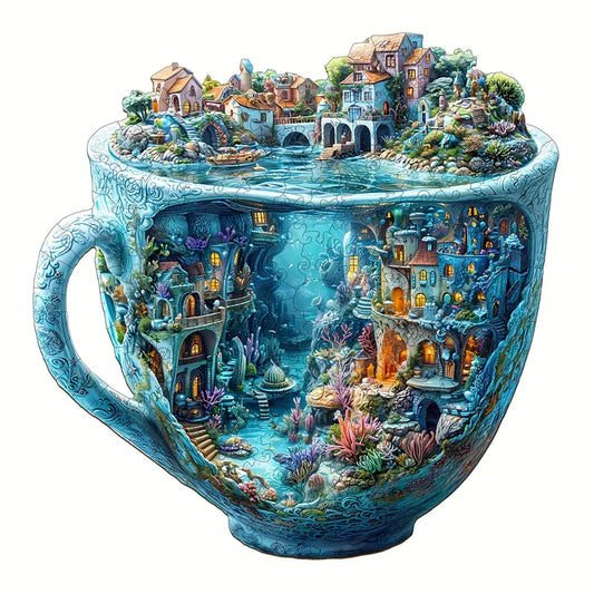 Ocean Mug Wooden Jigsaw Puzzle