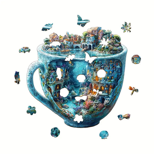 Ocean Mug Wooden Jigsaw Puzzle