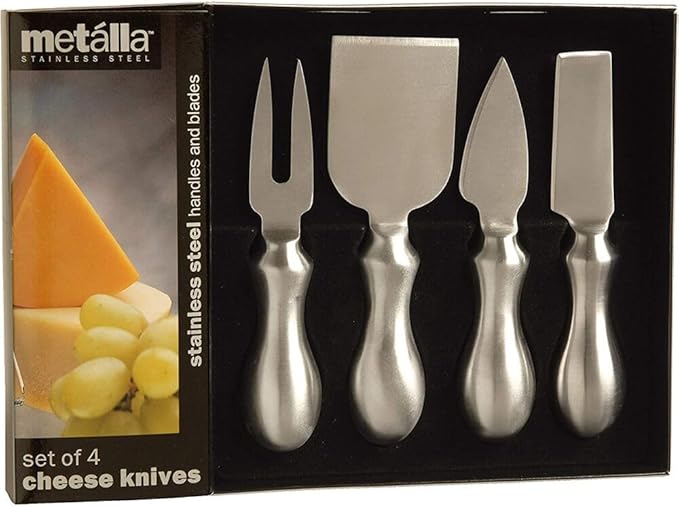 Prodyne K-4-S Stainless Steel Cheese Knives, Set of 4