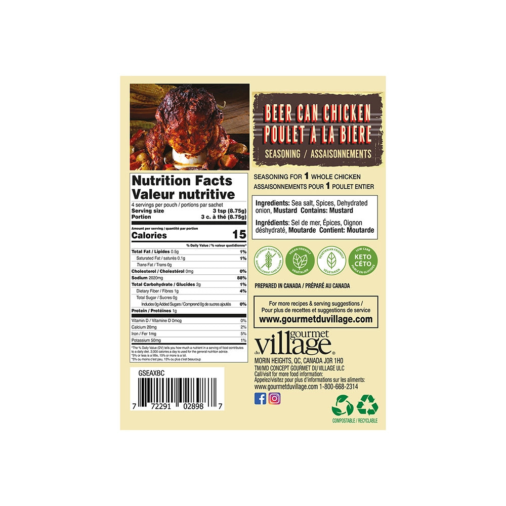 Seas. Beer Can Chicken Classic Recipe Box