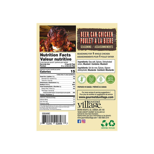 Seas. Beer Can Chicken Classic Recipe Box