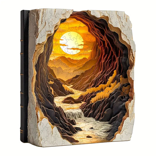 Sun Set Wooden Jigsaw Puzzle